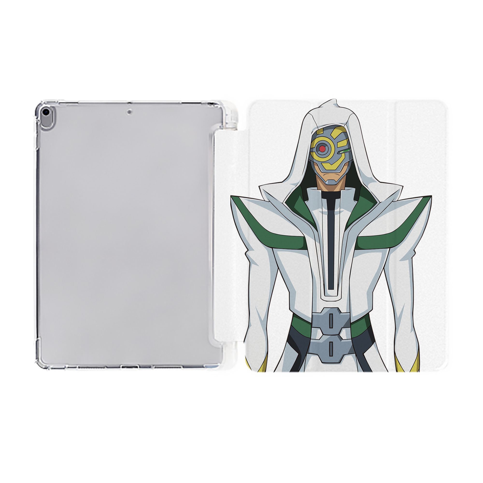 （画像用） 遊☆戯☆王 Yu-Gi-Oh! IPad ケース ペン収納付き 三つ折りスタンド PUレザー×シリコン 対応機種9.5/10.5/10.9インチ
